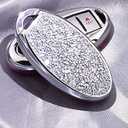 Royalfox(TM) 3 4 5 6 Buttons 3D Bling Soft TPU keyless Entry Remote Smart Key Fob case Cover for Infiniti Nissan Murano Pathfinder Titan Maxima Lannia Qashqai Sunny (Silver)