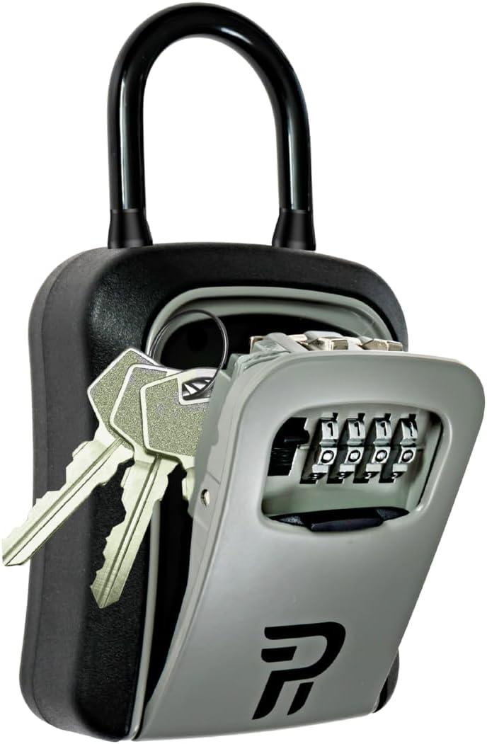 Key Lock Box for Outside - Realtor Lockbox for House Keys Outdoor - Combination Key Hiders to Hide a Key Safe Storage