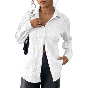 YKR Womens Textured Button Down Shirt Long Sleeve Button Up Shirts Casual Work Office Blouse (Purple, XL) YKR Womens Textured Button Down Shirt Long Sleeve Button Up Shirts Casual Work Office Blouse (Purple, XL)