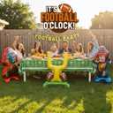 4 x Football Party Balloon Set  Includes Goal Post & 2 Football Player Balloons, Perfect for Birthday, Tailgate & Game Day Celebrations