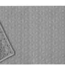 WRISIN Non Slip Bathtub Mat for Bath Tub Shower - Natural Rubber Mat with Suction Cups - Large Soft Bathroom Safety Mat - Unique Diamond Pattern - Fatigue Relief - Machine Washable - 17  35 Inch (Gray)