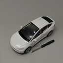 gidoyi Toy Car Model X, Pull Back Car Toys Alloy Vehicles with Lights and Sound 1:32 Scale Model Car (White)