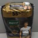 Depend Real Fit Adult Diapers, Incontinence Underwear for Men, Disposable, Maximum Absorbency, Small/Medium, Grey, 22 Count