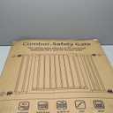 Cumbor 29.7-46" Baby Gate for Stairs, Toddler Safety Essentials for The House, Auto Close Dog Gate for Doorways, Mom's Choice Awards Winner-Easy Install Pressure Mounted Pet Gates for Dogs, White