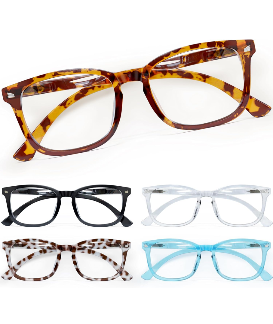CCVOO Reading Glasses for Women/Men, Eyeglasses, Blue Light Readers for Women/Men, Computer Eye Glasses, Cheaters, +1.0