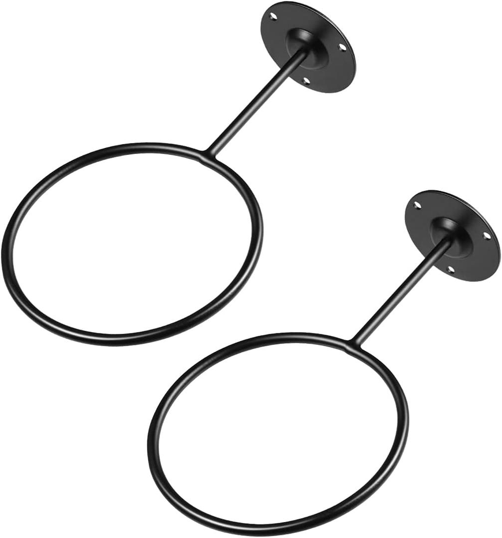VANZACK Ball Storage Rack Wall-Mounted Ball Holders Ball Display Racks for Basketball Soccer Football Volleyball, 2 Pieces