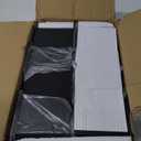 4×4 Post Base 4 Pcs, (Inner Size 3.6"x3.6") Post Brackets, Heavy Duty Black Metal Powder-Coated Thick Steel Post Anchor Outdoor for Support Deck Base Plate Pergola Brackets Fence Kit