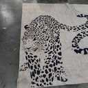OJIA Leopard Print Rugs for Living Room Beige  Rug Washable Area Rugs for Bedroom, Modern Non-Slip Ultra-Thin Soft Large Carpet Non-Shedding Nursery Rug for Kids Playroom Dining Room Home Decor , Size 300 cm x 240 cm
