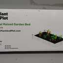 Plant & Plot Galvanized Raised Garden Beds Outdoor // 8×4×1 ft Planter Raised Beds for Gardening, Vegetables, Flowers (Silver) // Large Metal Garden Box // Patented Tool-Free Design