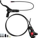 BUCKLOS Ebike Hydraulic Disc Brake Zoom HB-775E 2-PIN 2 Pistons Ebike Electric Power-Off Brakes Left Front 1110mm Right Rear 1850mm with Mounting Adapter Fit E-Bike, Scooter and Electric Motorcycle