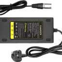 ARyee 54.6V 48V 2A Battery Charger for Electric Wheelchair, Mobility Scooter, Motorcycle, EBike - 13S 48V Lithium Battery, 3 Pin Male XLR Connector