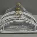 MOPALL Clothes Hangers 20 Pack, Non Slip Hangers Sweater Hanger No Shoulder Bump, 16.5 Inch Wide Durable and Strong Shirt Coat Dress Skirt Suit Hangers with Pants Bar for Laundry & Everyday Use, White