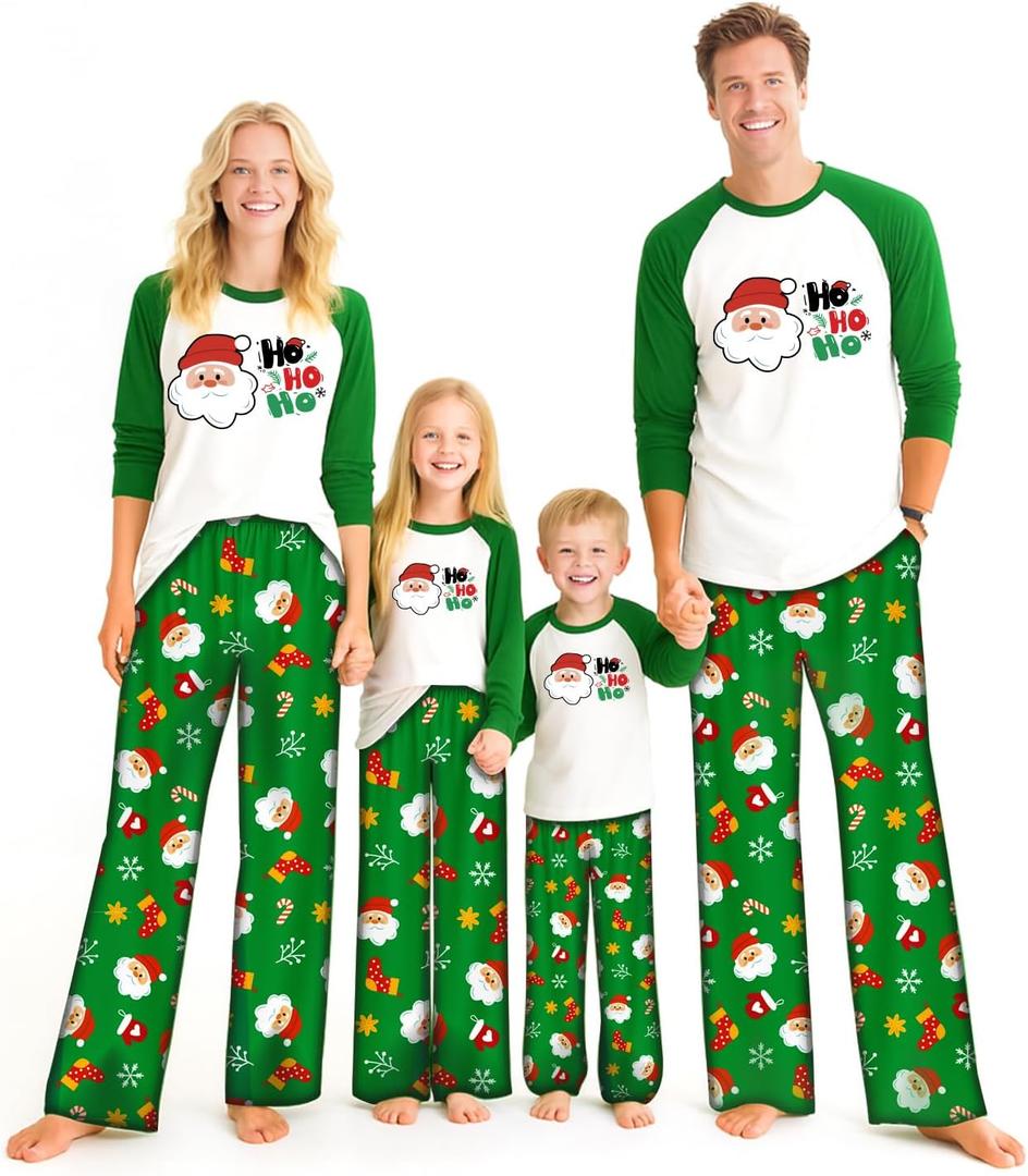 Matching Christmas Pajamas for Family Sets Holiday Jammies Sleepwear Christmas Pjs for Women Men Couples (M)