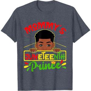 Mommy's Juneteenth Prince Black Boy Toddler Baby Boys Funny T-Shirt, 2T