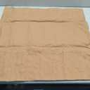 MIULEE Decorative Linen Euro Sham Pillow Covers 24x24 Brown Boho Farmhouse Neutral Couch Throw Pillows for Bed Pack of 2 Accent Modern Pillowcase Sofa Livingroom Home Decor