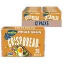 Wasa Whole Grain Crispbread, 9.2 oz (Pack of 12), Crackers, Non-GMO Ingredients, Fat Free, Made with 100% Whole Grains, Best By: Aug312026