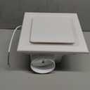 Bathroom Exhaust Fan 10" Panel Ultra Quiet without Light8x8 Mount, 1.0 Sone 110CFM, 4" Duct for Bathroom/Garage/Home (8in(Hole Size))