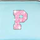 Uygafly Fanny Pack Belt Bag Crossbody Bags with Initials Letter Patch Trendy Stuff for Teens Cute Stuff Birthday Gifts for Teenager Girls | P,Blue Bag