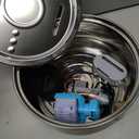 Stainless Steel Cat Water Fountain Automatic Drinking Fountain, Quiet Circulating Water Bowl, Dishwasher Safe, Indoor Pet Fountain for Hydrated Healthy Cats (Stainless Steel, 4L Corded)