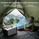 5200 BTU Portable Tent Air Conditioner for Camping, 4-in-1 Air Conditioner for Outdoor Indooer Using, 400W Consumption Quiet Small AC Unit for RV, Truck, Garage