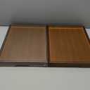 2 Pack Bamboo Bed Tray Table with Folding Legs,Breakfast Trays,Serving Tray for Food and Snack,Laptop Trays for Working(Brown)