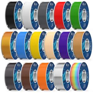 Gryddle PLA 3D Printer Filament 1.75mm, 14 Rolls Bundle (1kg/2.2lb per Roll), 14kg Total, High Dimensional Accuracy & Low Odor, Suitable for Beginners, Compatible with FDM Printers