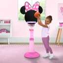 Minnie Mouse Plastic Basketball Set by Delta Children Includes Basketball Hoop, 1 Basketball and Ball Pump