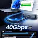 Silkland USB 4 for Long Thunderbolt 4 Cable 10FT, 40Gbps/8K Display/240W Charging, Braided USB C Thunderbolt 3 Cable 3M, USB C Video Cable Compatible for MacBook, iPhone 17/16, SSD, Monitor