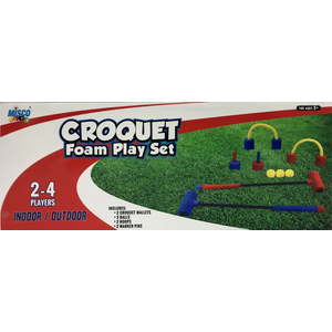 Misco Toys Foam Croquet Set Classic Outdoor Lawn and Party Game for Kids