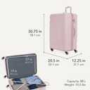 SWISSGEAR Signature Hardside Expandable Checked Large Spinner Luggage, ABS Construction, TSA-Friendly Lock, Pink, 27-Inch