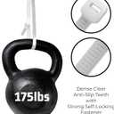 Bolt Dropper 24" White Zip Cable Ties (50 Pack), 175lbs Tensile Strength - Heavy Duty, Self-Locking Premium Nylon Wire for Indoor and Outdoor (White)