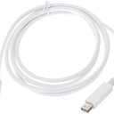 cablecc 2m Thunderbolt Port to Thunderbolt Male to Male 4K Video 20Gbps Data Cable for Mac 2013 2014 2015 (Not Support Mini-DP)