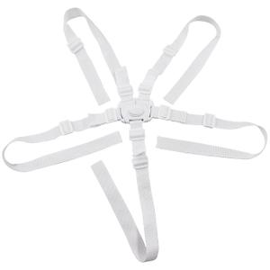 High Chair Straps,5 Point Harness Strap Belt,Universal Baby Harness Seat Strap Holder for Most 5 Point High Chairs,Stroller Pram Buggy Pushchair(White)