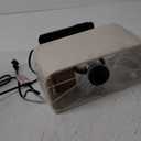 3-Way Dimmable Touch Control Table Lamp with 2 USB Ports and AC Power Outlet Modern Bedside Nightstand Lamp Fabric Shade and Metal Base for Guestroom Bedroom Living Room LED Bulb Included Warm White (Cream)