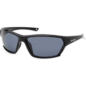 Harley-Davidson Men’s Sunglasses – Contemporary Rectangle Shades with Smoke Gray Lenses & Shiny Black Frame, UV Protection