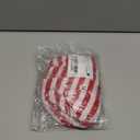 Red and White Striped Dog Halloween Costumes 2 Pcs Puppy Jumpsuit with Hat for Halloween Party (Red and White, Medium)