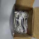 3 Pack Self Closing Door Hinges, 4 Inch Spring Loaded Door Hinges, Adjustable Tension for Garage, Front Door, Back Door, for Left and Right Hand Door, 5/8'' Radius Corners, UL Listed