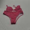 SOLY HUX Women's Floral Print Underwire Bikini Set 2 Piece High Waisted Boho Swimsuit (Large)