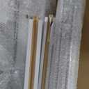 24" x 84" Bifold Sliding Barn Door, K Shaped Panel with Sliding Hardware Kit Set, Finished Closet Door Slab, 2.33FT Track for 2 Doors, MDF, White