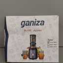 Ganiza Juicer Machines, Slow Masticating Juicers with Large Feed Chute for Whole Fruits & Vegetables, Cold Press Juicer with 3 Replace Filters for Batch Juicing, Easy to Clean, BPA Free(Silver)