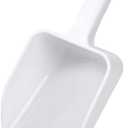1 Piece Plastic Ice Scoop Plastic Ice Shovel Plastic Hand Scoop Plastic Utility Ice Scoop Coffee Bean Scoop Candy Scooper for Bar Home Kitchen Restaurant, 11.8 x 4.5 x 3.15 Inch, Medium, White