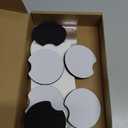 Sublimation Blank Car Coasters, Round Circular Opening Blank Sublimation Coasters, Heat Transfer Blank Sublimation Cup Coasters for DIY Craft Printing Thermal Sublimation