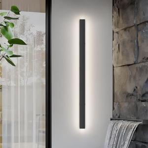 40inch Long Outdoor LED Wall Light 4000K Natural Light 30W Black Porch Light Acrylic Waterproof IP65 Exterior Wall Light Fixture for House Patio Porch Courtyard