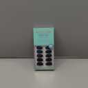 Black Press On Nails Almond - BTArtbox Short Press On Nails with Nail Glue, Fit Perfectly & Natural Reusable Stick On Nails in 16 Sizes - Soft Gel Glue On Nails Kit, Black Velvet