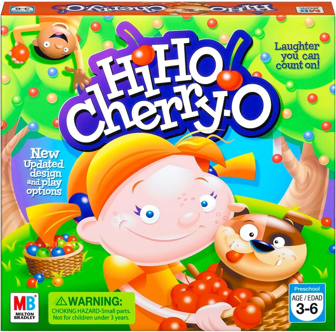 Hasbro Gaming Hi Ho Cherry-O Board Game for 2 to 4 Players Kids Ages 3 and Up (Amazon Exclusive), 10.75" X 3"