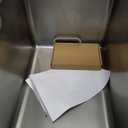 Stainless Steel Cat Litter Box with Wheels, High Side Metal Pan (22.5"x14.5"x12")