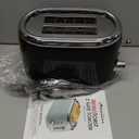 Mueller Retro Toaster 2 Slice with 7 Browning Levels and 3 Functions: Reheat, Defrost & Cancel, Stainless Steel Features, Removable Crumb Tray, Under Base Cord Storage, Black
