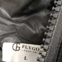 Men's Puffer Jacket Thickened Winter Coat Warm Stand Collar Color Block Zip Up Jacket Ski Bubble Coat Size L