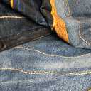 Abstract Area Rug Washable 5x7 Rugs for Living Room Bedroom Modern Navy Blue and Gold Non-Slip Soft Floor Large Carpet for Office Entryway Bathroom