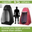 ROPODA Pop Up Tent 83inches x 48inches x 48inches, Upgrade Privacy Tent, Porta-Potty Tent Includes 1 Removable Bottom, 8 Stakes, 1 Removable Rain Cover, 1 Carrying Bag, X-Large